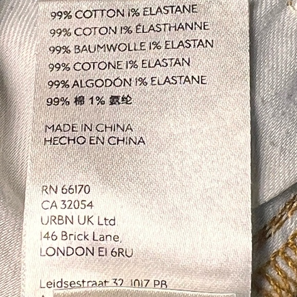 Anthropologie Pilcro The Vintage Straight Medium Wash Distressed Jeans Size 26 - Picture 10 of 11